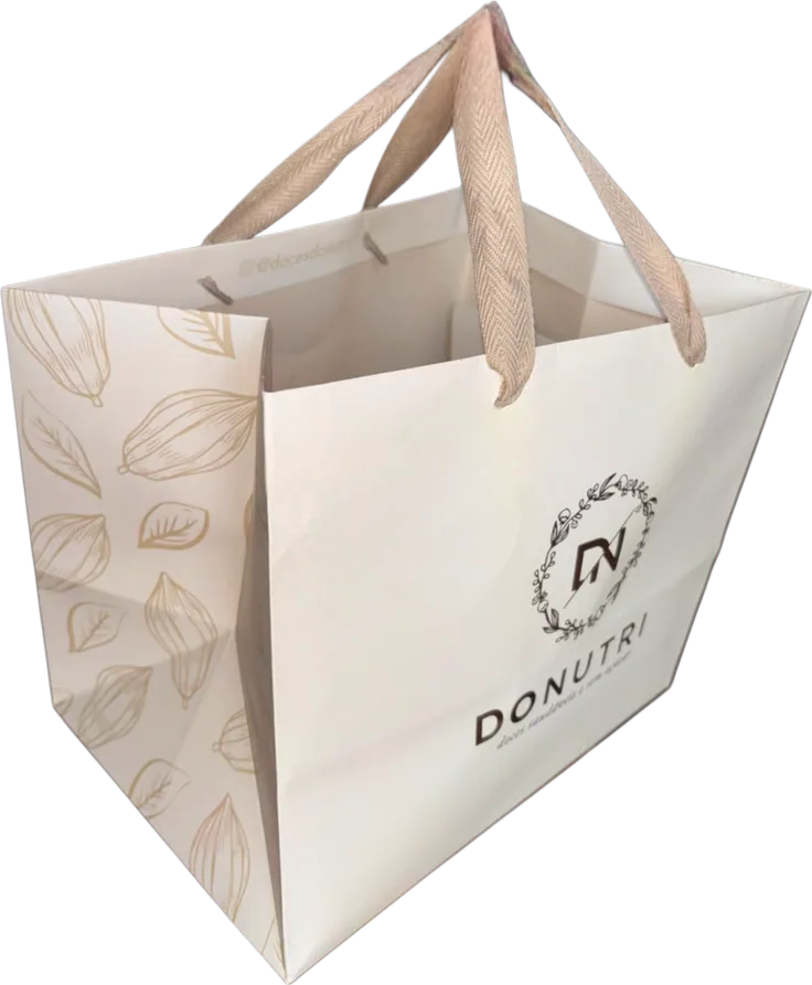 Sacola promocional personalizada, produzida pela Delta Soluções